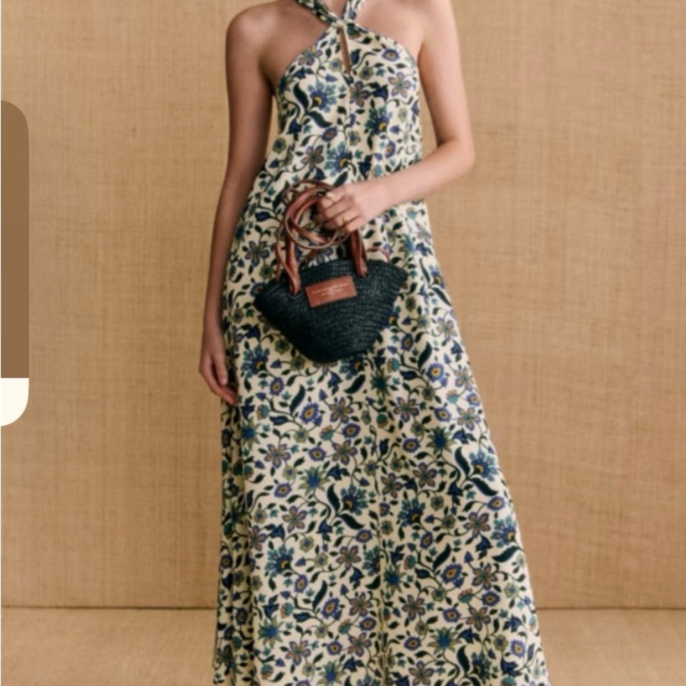 SEZANE X MOMONI Halter Maxi Dress NEW, NEVER WORN!🩵